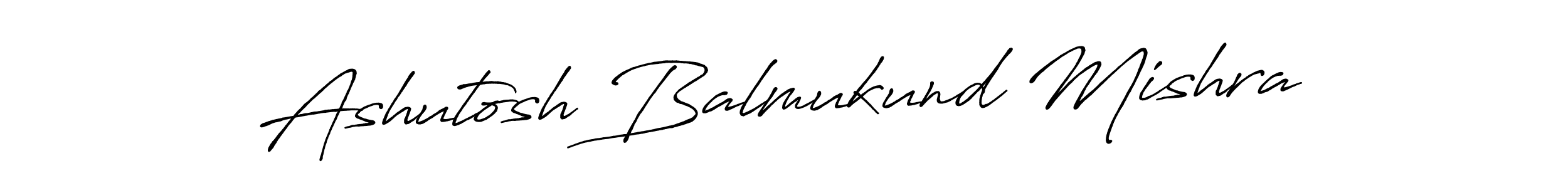 How to make Ashutosh Balmukund Mishra name signature. Use Antro_Vectra_Bolder style for creating short signs online. This is the latest handwritten sign. Ashutosh Balmukund Mishra signature style 7 images and pictures png