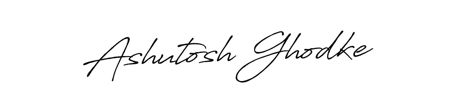 Use a signature maker to create a handwritten signature online. With this signature software, you can design (Antro_Vectra_Bolder) your own signature for name Ashutosh Ghodke. Ashutosh Ghodke signature style 7 images and pictures png