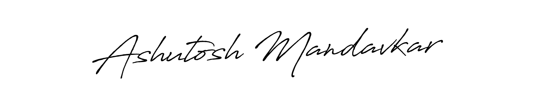 Create a beautiful signature design for name Ashutosh Mandavkar. With this signature (Antro_Vectra_Bolder) fonts, you can make a handwritten signature for free. Ashutosh Mandavkar signature style 7 images and pictures png