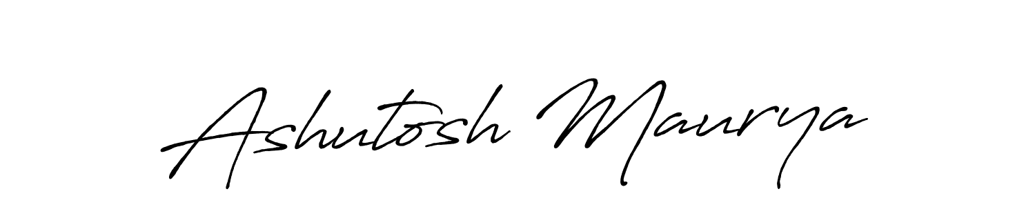 Ashutosh Maurya stylish signature style. Best Handwritten Sign (Antro_Vectra_Bolder) for my name. Handwritten Signature Collection Ideas for my name Ashutosh Maurya. Ashutosh Maurya signature style 7 images and pictures png