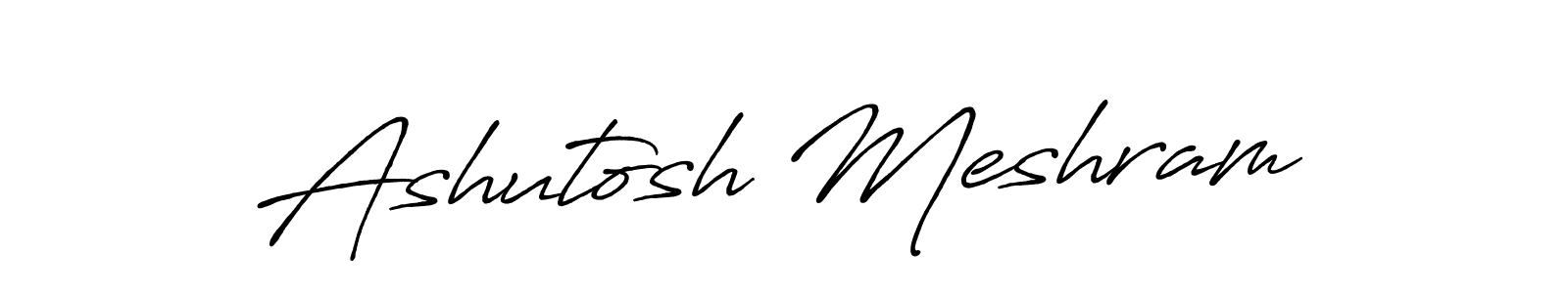 Make a beautiful signature design for name Ashutosh Meshram. With this signature (Antro_Vectra_Bolder) style, you can create a handwritten signature for free. Ashutosh Meshram signature style 7 images and pictures png