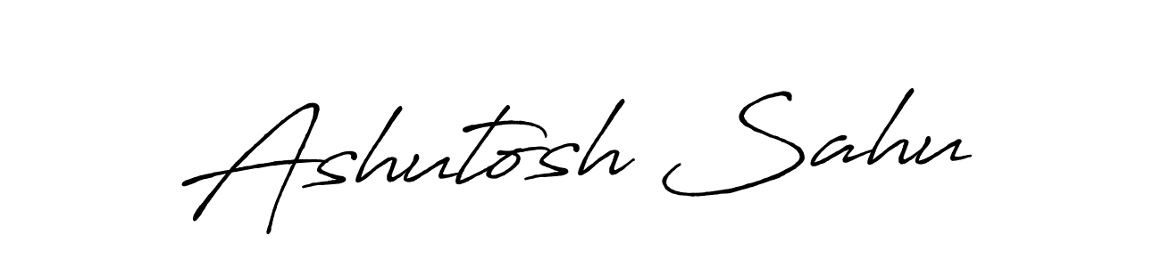 Create a beautiful signature design for name Ashutosh Sahu. With this signature (Antro_Vectra_Bolder) fonts, you can make a handwritten signature for free. Ashutosh Sahu signature style 7 images and pictures png