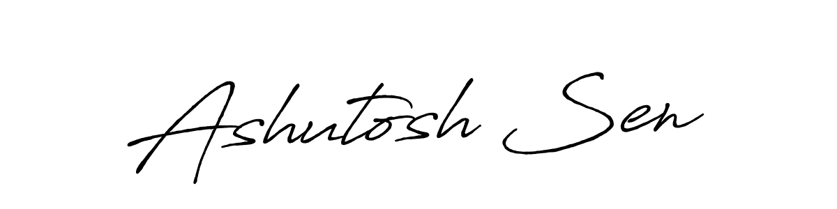 Create a beautiful signature design for name Ashutosh Sen. With this signature (Antro_Vectra_Bolder) fonts, you can make a handwritten signature for free. Ashutosh Sen signature style 7 images and pictures png