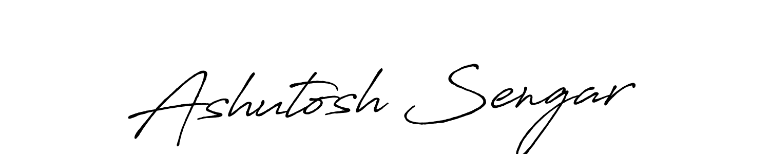 How to make Ashutosh Sengar name signature. Use Antro_Vectra_Bolder style for creating short signs online. This is the latest handwritten sign. Ashutosh Sengar signature style 7 images and pictures png