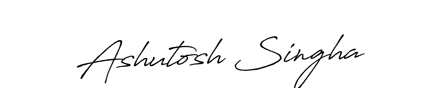 Also You can easily find your signature by using the search form. We will create Ashutosh Singha name handwritten signature images for you free of cost using Antro_Vectra_Bolder sign style. Ashutosh Singha signature style 7 images and pictures png