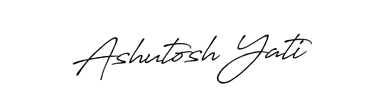 Also You can easily find your signature by using the search form. We will create Ashutosh Yati name handwritten signature images for you free of cost using Antro_Vectra_Bolder sign style. Ashutosh Yati signature style 7 images and pictures png
