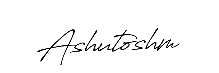 How to make Ashutoshm name signature. Use Antro_Vectra_Bolder style for creating short signs online. This is the latest handwritten sign. Ashutoshm signature style 7 images and pictures png