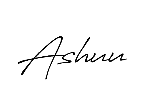 Also we have Ashuu name is the best signature style. Create professional handwritten signature collection using Antro_Vectra_Bolder autograph style. Ashuu signature style 7 images and pictures png