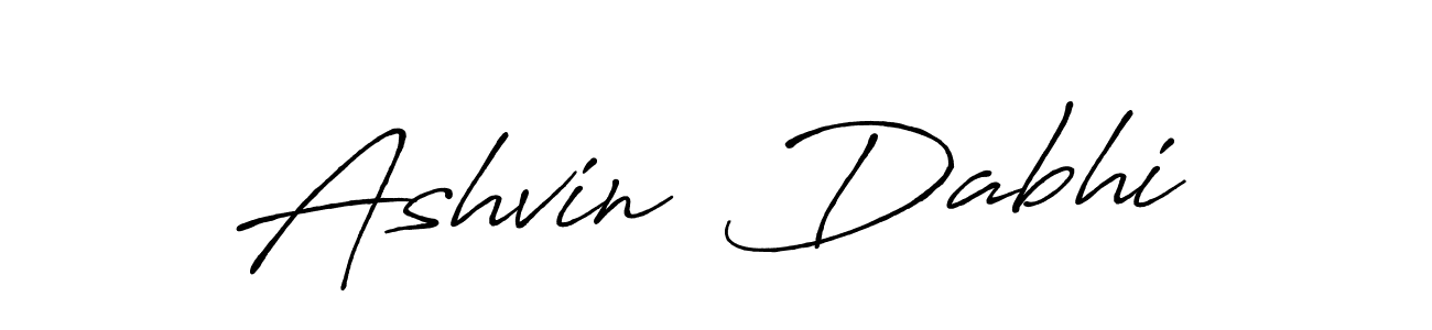 Design your own signature with our free online signature maker. With this signature software, you can create a handwritten (Antro_Vectra_Bolder) signature for name Ashvin  Dabhi. Ashvin  Dabhi signature style 7 images and pictures png