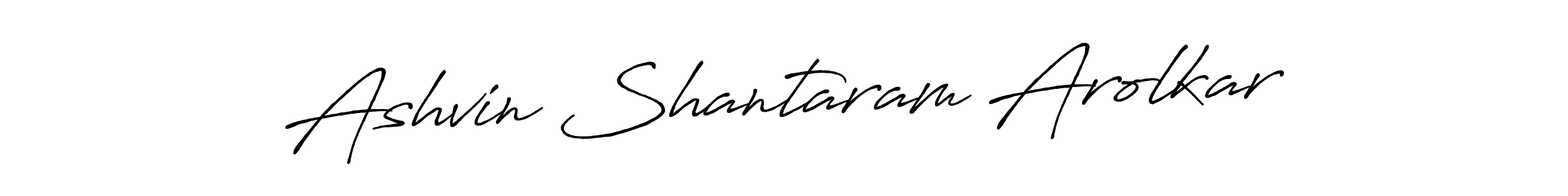 Design your own signature with our free online signature maker. With this signature software, you can create a handwritten (Antro_Vectra_Bolder) signature for name Ashvin Shantaram Arolkar. Ashvin Shantaram Arolkar signature style 7 images and pictures png