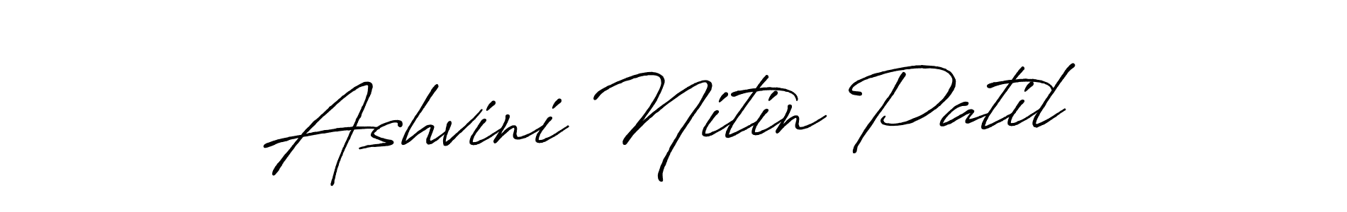 Antro_Vectra_Bolder is a professional signature style that is perfect for those who want to add a touch of class to their signature. It is also a great choice for those who want to make their signature more unique. Get Ashvini Nitin Patil name to fancy signature for free. Ashvini Nitin Patil signature style 7 images and pictures png