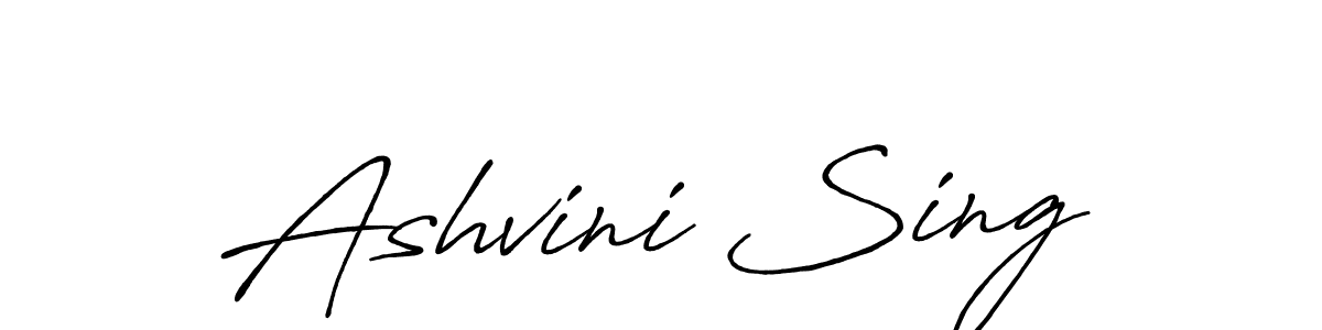 Make a beautiful signature design for name Ashvini Sing. Use this online signature maker to create a handwritten signature for free. Ashvini Sing signature style 7 images and pictures png