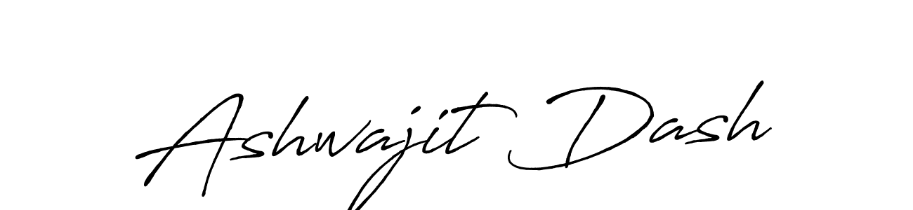 Make a beautiful signature design for name Ashwajit Dash. With this signature (Antro_Vectra_Bolder) style, you can create a handwritten signature for free. Ashwajit Dash signature style 7 images and pictures png