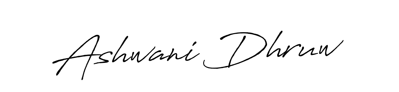 Ashwani Dhruw stylish signature style. Best Handwritten Sign (Antro_Vectra_Bolder) for my name. Handwritten Signature Collection Ideas for my name Ashwani Dhruw. Ashwani Dhruw signature style 7 images and pictures png