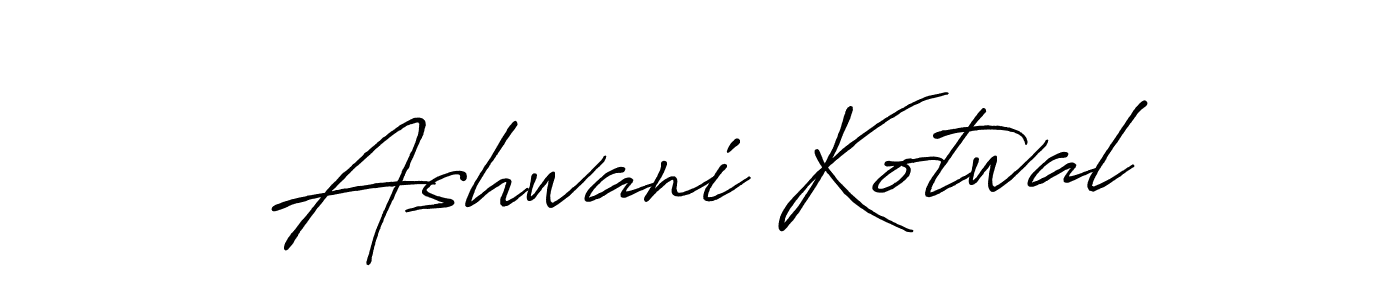 Make a beautiful signature design for name Ashwani Kotwal. With this signature (Antro_Vectra_Bolder) style, you can create a handwritten signature for free. Ashwani Kotwal signature style 7 images and pictures png