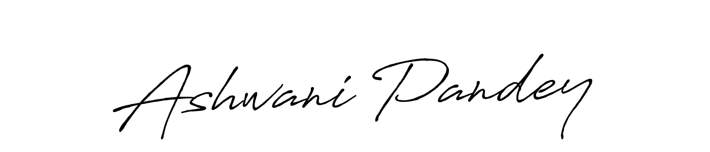 Create a beautiful signature design for name Ashwani Pandey. With this signature (Antro_Vectra_Bolder) fonts, you can make a handwritten signature for free. Ashwani Pandey signature style 7 images and pictures png
