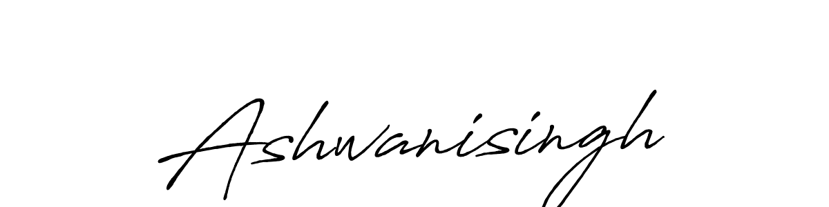 Use a signature maker to create a handwritten signature online. With this signature software, you can design (Antro_Vectra_Bolder) your own signature for name Ashwanisingh. Ashwanisingh signature style 7 images and pictures png