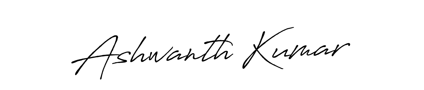Design your own signature with our free online signature maker. With this signature software, you can create a handwritten (Antro_Vectra_Bolder) signature for name Ashwanth Kumar. Ashwanth Kumar signature style 7 images and pictures png