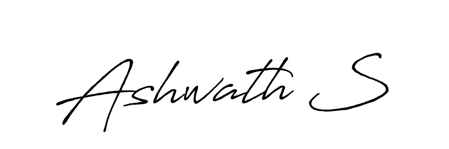 Also we have Ashwath S name is the best signature style. Create professional handwritten signature collection using Antro_Vectra_Bolder autograph style. Ashwath S signature style 7 images and pictures png