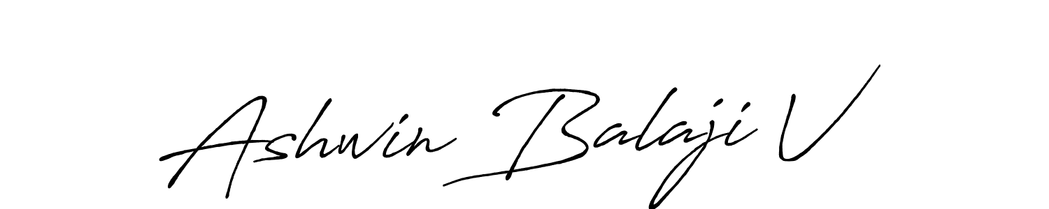 if you are searching for the best signature style for your name Ashwin Balaji V. so please give up your signature search. here we have designed multiple signature styles  using Antro_Vectra_Bolder. Ashwin Balaji V signature style 7 images and pictures png