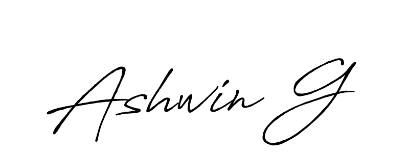 The best way (Antro_Vectra_Bolder) to make a short signature is to pick only two or three words in your name. The name Ashwin G include a total of six letters. For converting this name. Ashwin G signature style 7 images and pictures png