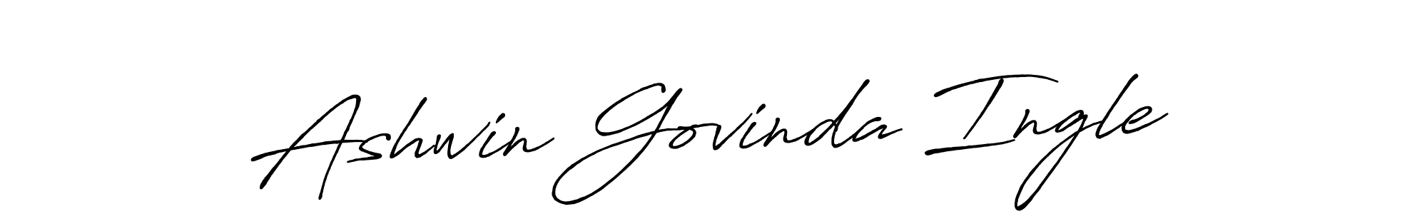 How to make Ashwin Govinda Ingle signature? Antro_Vectra_Bolder is a professional autograph style. Create handwritten signature for Ashwin Govinda Ingle name. Ashwin Govinda Ingle signature style 7 images and pictures png