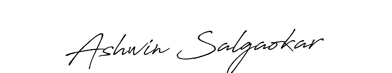 Design your own signature with our free online signature maker. With this signature software, you can create a handwritten (Antro_Vectra_Bolder) signature for name Ashwin Salgaokar. Ashwin Salgaokar signature style 7 images and pictures png