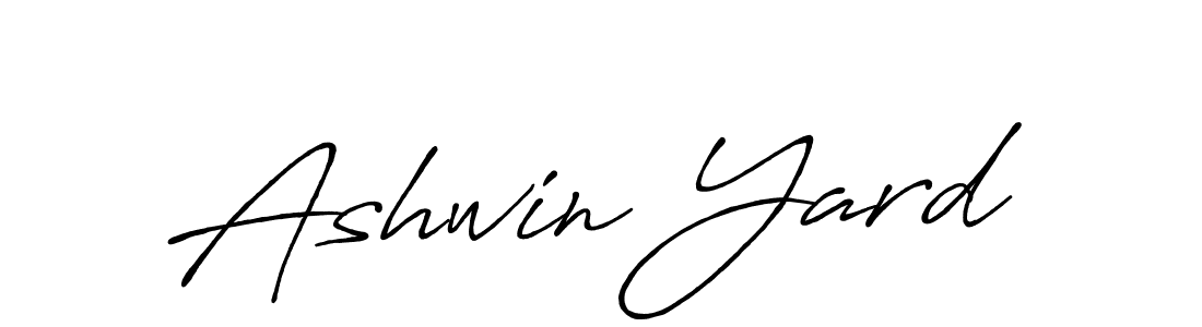 Design your own signature with our free online signature maker. With this signature software, you can create a handwritten (Antro_Vectra_Bolder) signature for name Ashwin Yard. Ashwin Yard signature style 7 images and pictures png