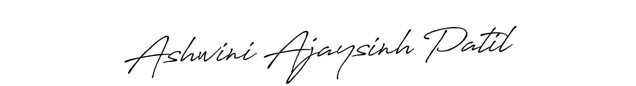 Make a beautiful signature design for name Ashwini Ajaysinh Patil. With this signature (Antro_Vectra_Bolder) style, you can create a handwritten signature for free. Ashwini Ajaysinh Patil signature style 7 images and pictures png