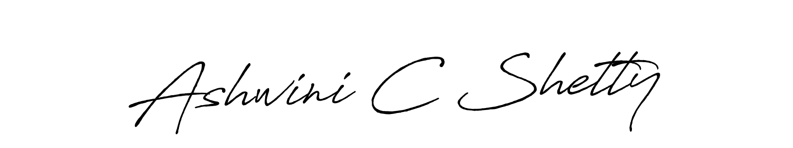 How to make Ashwini C Shetty signature? Antro_Vectra_Bolder is a professional autograph style. Create handwritten signature for Ashwini C Shetty name. Ashwini C Shetty signature style 7 images and pictures png