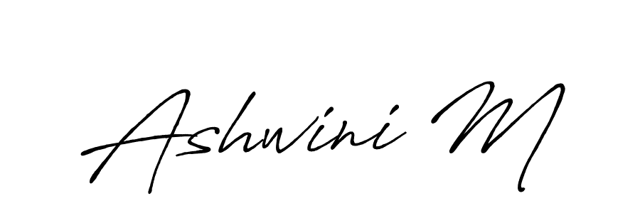 Also You can easily find your signature by using the search form. We will create Ashwini M name handwritten signature images for you free of cost using Antro_Vectra_Bolder sign style. Ashwini M signature style 7 images and pictures png