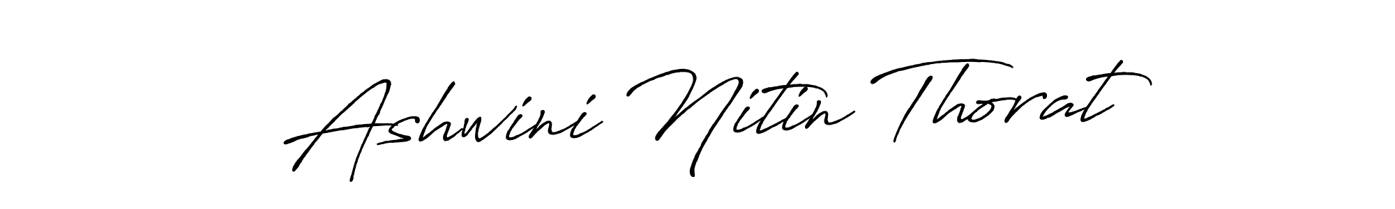 How to make Ashwini Nitin Thorat name signature. Use Antro_Vectra_Bolder style for creating short signs online. This is the latest handwritten sign. Ashwini Nitin Thorat signature style 7 images and pictures png