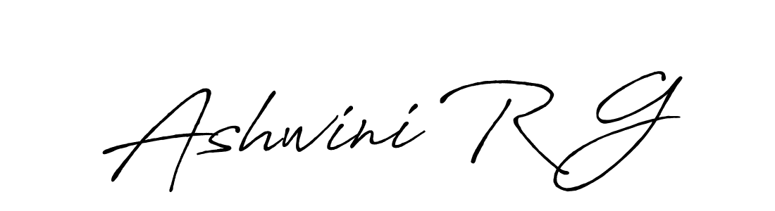 Ashwini R G stylish signature style. Best Handwritten Sign (Antro_Vectra_Bolder) for my name. Handwritten Signature Collection Ideas for my name Ashwini R G. Ashwini R G signature style 7 images and pictures png