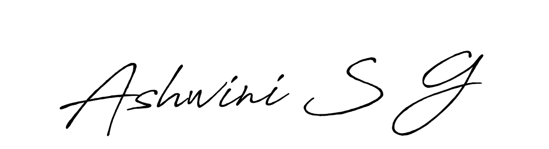 Make a beautiful signature design for name Ashwini S G. Use this online signature maker to create a handwritten signature for free. Ashwini S G signature style 7 images and pictures png