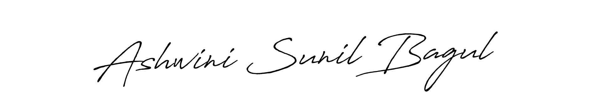 How to make Ashwini Sunil Bagul signature? Antro_Vectra_Bolder is a professional autograph style. Create handwritten signature for Ashwini Sunil Bagul name. Ashwini Sunil Bagul signature style 7 images and pictures png