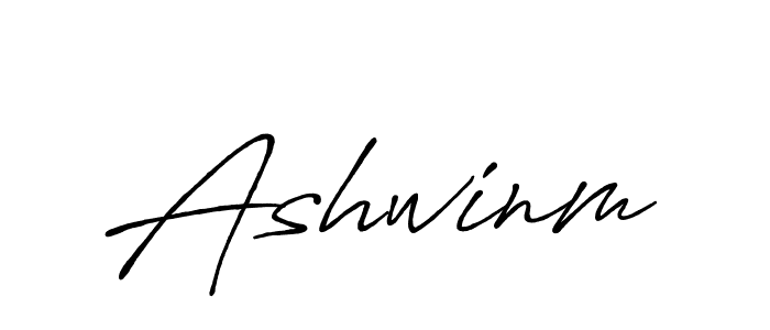 Also we have Ashwinm name is the best signature style. Create professional handwritten signature collection using Antro_Vectra_Bolder autograph style. Ashwinm signature style 7 images and pictures png