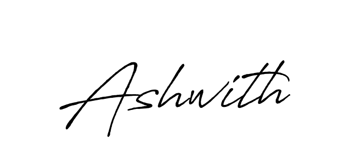 Make a beautiful signature design for name Ashwith. With this signature (Antro_Vectra_Bolder) style, you can create a handwritten signature for free. Ashwith signature style 7 images and pictures png