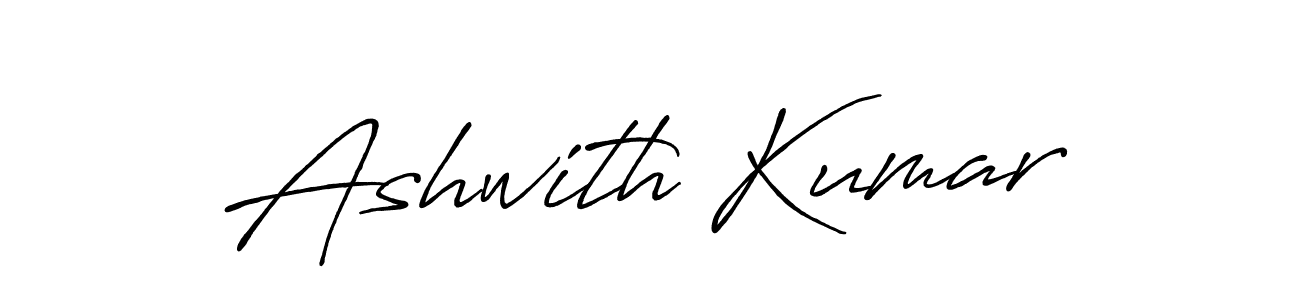 Design your own signature with our free online signature maker. With this signature software, you can create a handwritten (Antro_Vectra_Bolder) signature for name Ashwith Kumar. Ashwith Kumar signature style 7 images and pictures png