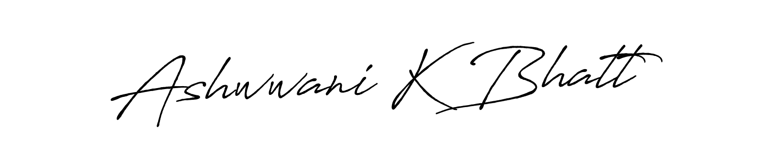 Use a signature maker to create a handwritten signature online. With this signature software, you can design (Antro_Vectra_Bolder) your own signature for name Ashwwani K Bhatt. Ashwwani K Bhatt signature style 7 images and pictures png