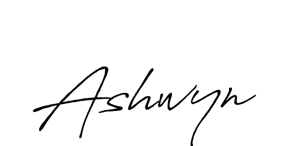 How to make Ashwyn name signature. Use Antro_Vectra_Bolder style for creating short signs online. This is the latest handwritten sign. Ashwyn signature style 7 images and pictures png