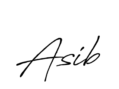 Create a beautiful signature design for name Asib. With this signature (Antro_Vectra_Bolder) fonts, you can make a handwritten signature for free. Asib signature style 7 images and pictures png