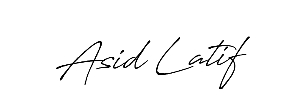 Use a signature maker to create a handwritten signature online. With this signature software, you can design (Antro_Vectra_Bolder) your own signature for name Asid Latif. Asid Latif signature style 7 images and pictures png