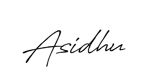 Also we have Asidhu name is the best signature style. Create professional handwritten signature collection using Antro_Vectra_Bolder autograph style. Asidhu signature style 7 images and pictures png