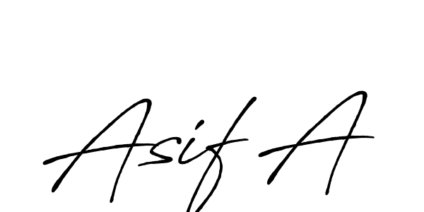 Also we have Asif A name is the best signature style. Create professional handwritten signature collection using Antro_Vectra_Bolder autograph style. Asif A signature style 7 images and pictures png