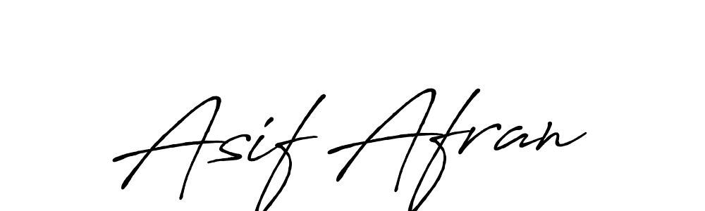 Make a beautiful signature design for name Asif Afran. With this signature (Antro_Vectra_Bolder) style, you can create a handwritten signature for free. Asif Afran signature style 7 images and pictures png