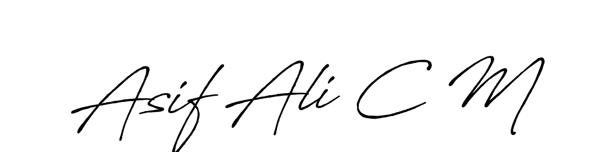 Once you've used our free online signature maker to create your best signature Antro_Vectra_Bolder style, it's time to enjoy all of the benefits that Asif Ali C M name signing documents. Asif Ali C M signature style 7 images and pictures png