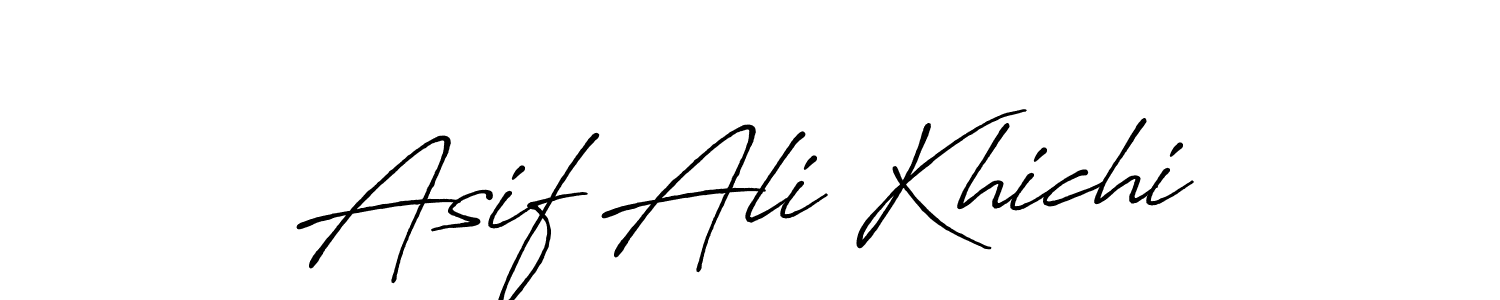 It looks lik you need a new signature style for name Asif Ali Khichi. Design unique handwritten (Antro_Vectra_Bolder) signature with our free signature maker in just a few clicks. Asif Ali Khichi signature style 7 images and pictures png