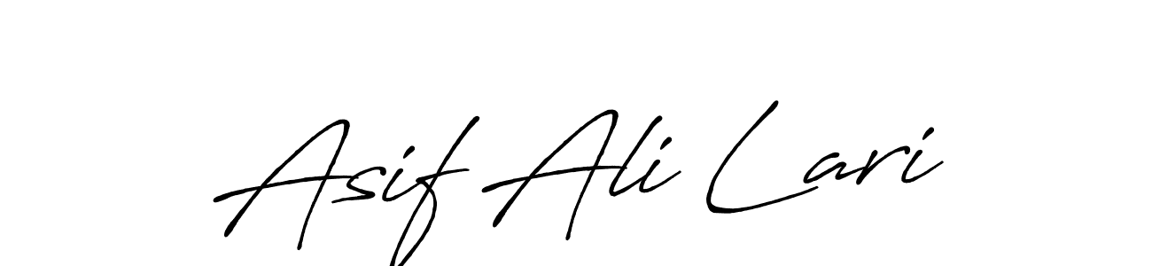 Also You can easily find your signature by using the search form. We will create Asif Ali Lari name handwritten signature images for you free of cost using Antro_Vectra_Bolder sign style. Asif Ali Lari signature style 7 images and pictures png