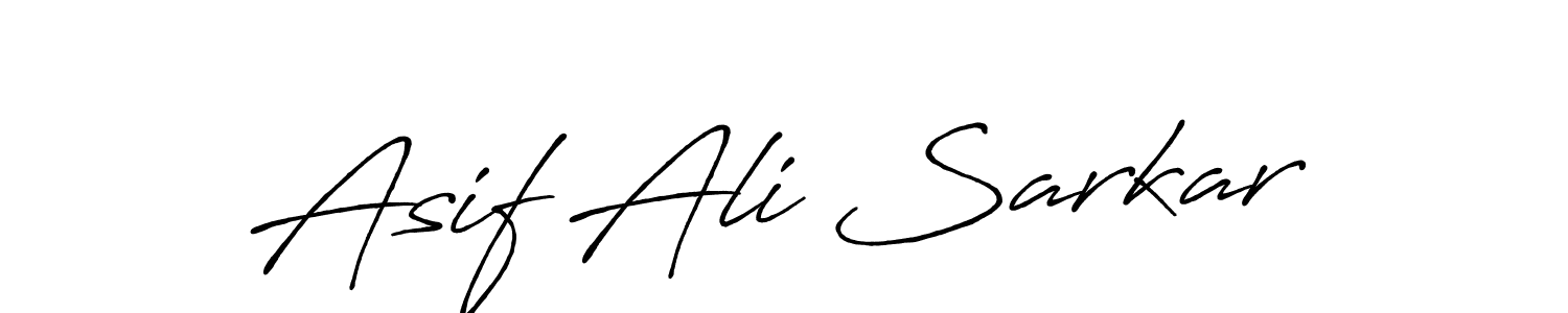 Create a beautiful signature design for name Asif Ali Sarkar. With this signature (Antro_Vectra_Bolder) fonts, you can make a handwritten signature for free. Asif Ali Sarkar signature style 7 images and pictures png