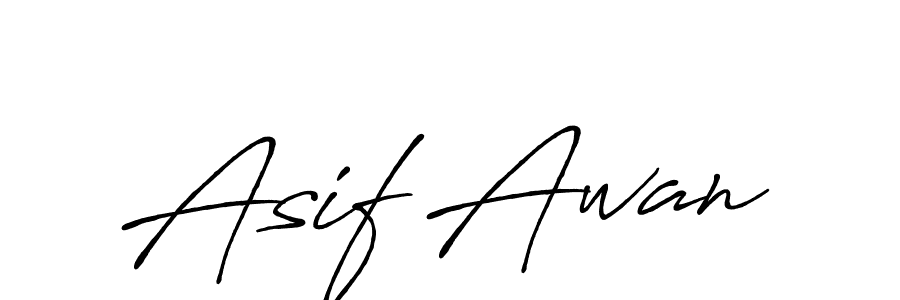 Also we have Asif Awan name is the best signature style. Create professional handwritten signature collection using Antro_Vectra_Bolder autograph style. Asif Awan signature style 7 images and pictures png